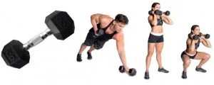 CAP Barbell Color Coated Hex Dumbbell